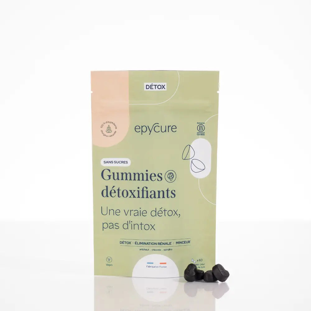 Gommes détoxifiantes - Cure de 15 jours - 4 gommes par jour