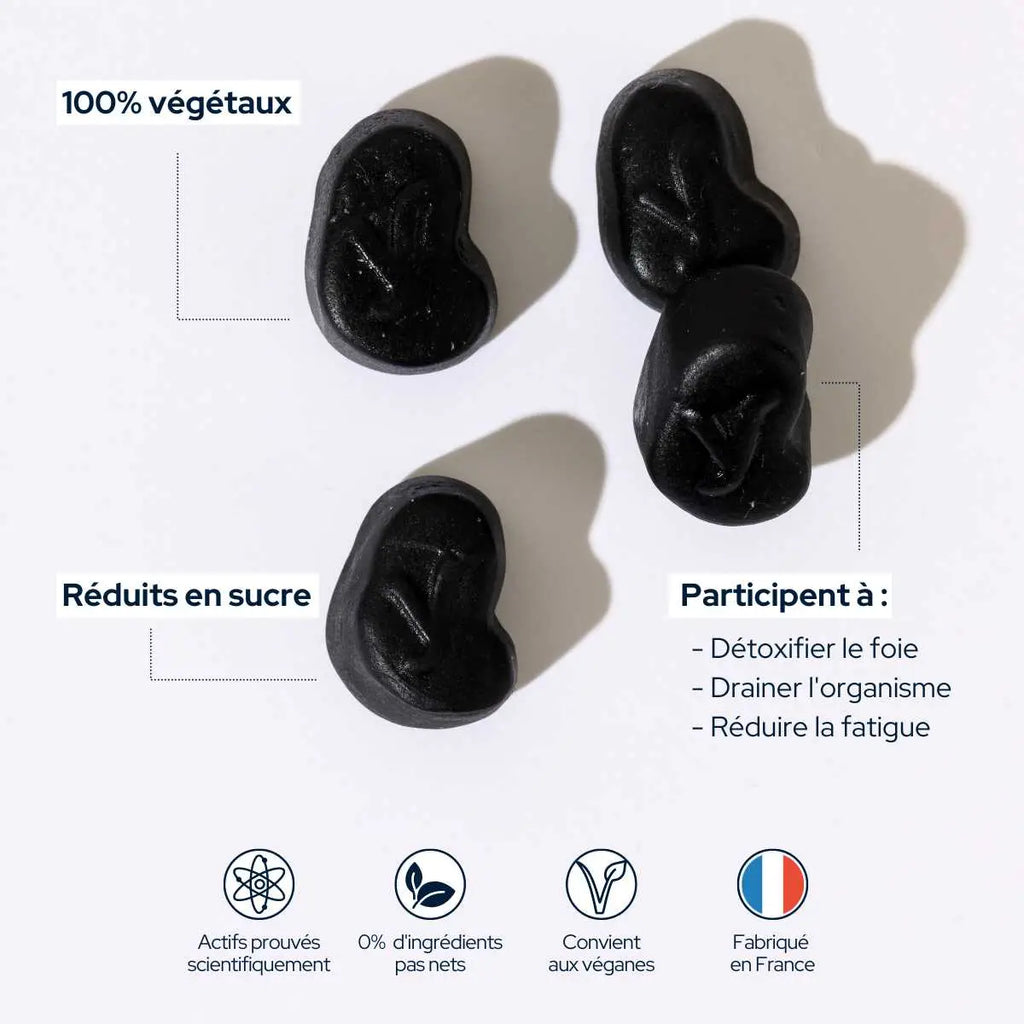 Gommes détoxifiantes - Cure de 15 jours - 4 gommes par jour